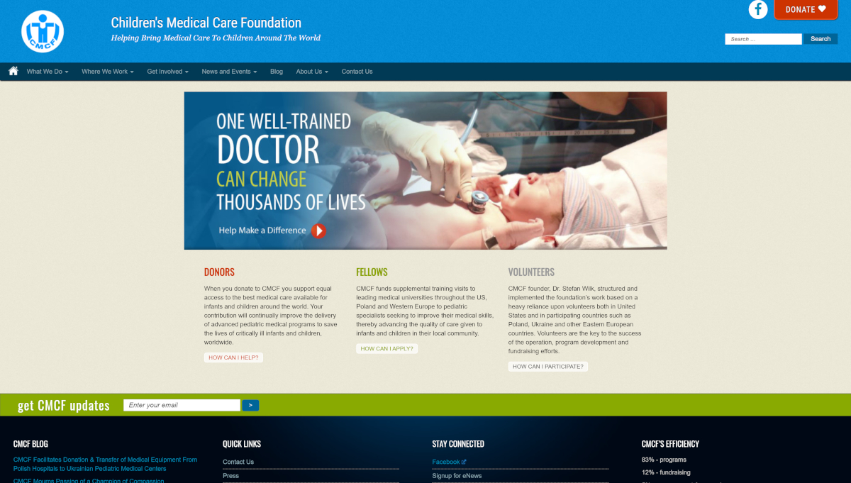 Children's Medical Care Foundation Banner
