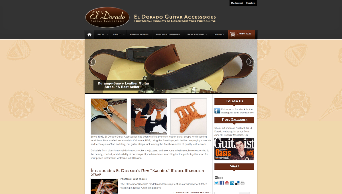 El Dorado Guitar Accessories Banner